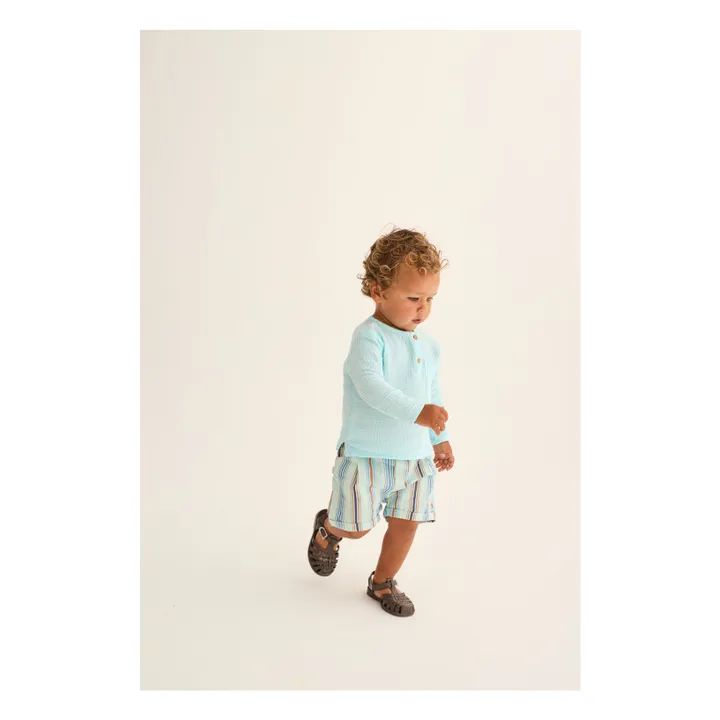 Kurta Iago Gasa de algodón | Agua- Imagen del producto n°3