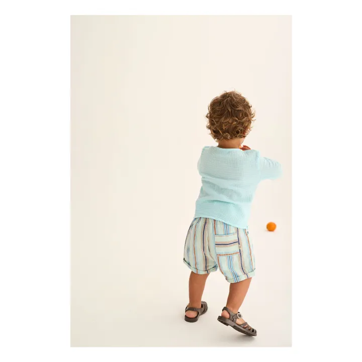 Kurta Iago Gasa de algodón | Agua- Imagen del producto n°4