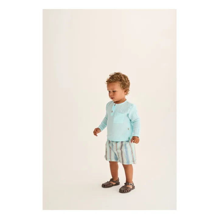 Kurta Iago Gasa de algodón | Agua- Imagen del producto n°1