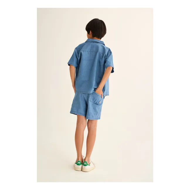 Denim Wolf Bermuda shorts | Blue