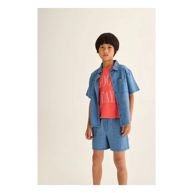 Denim Wolf Bermuda shorts | Blue