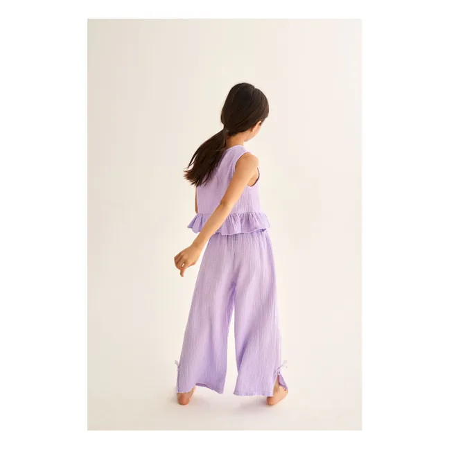 Pantalon Violet Gaze de Coton | Lavande