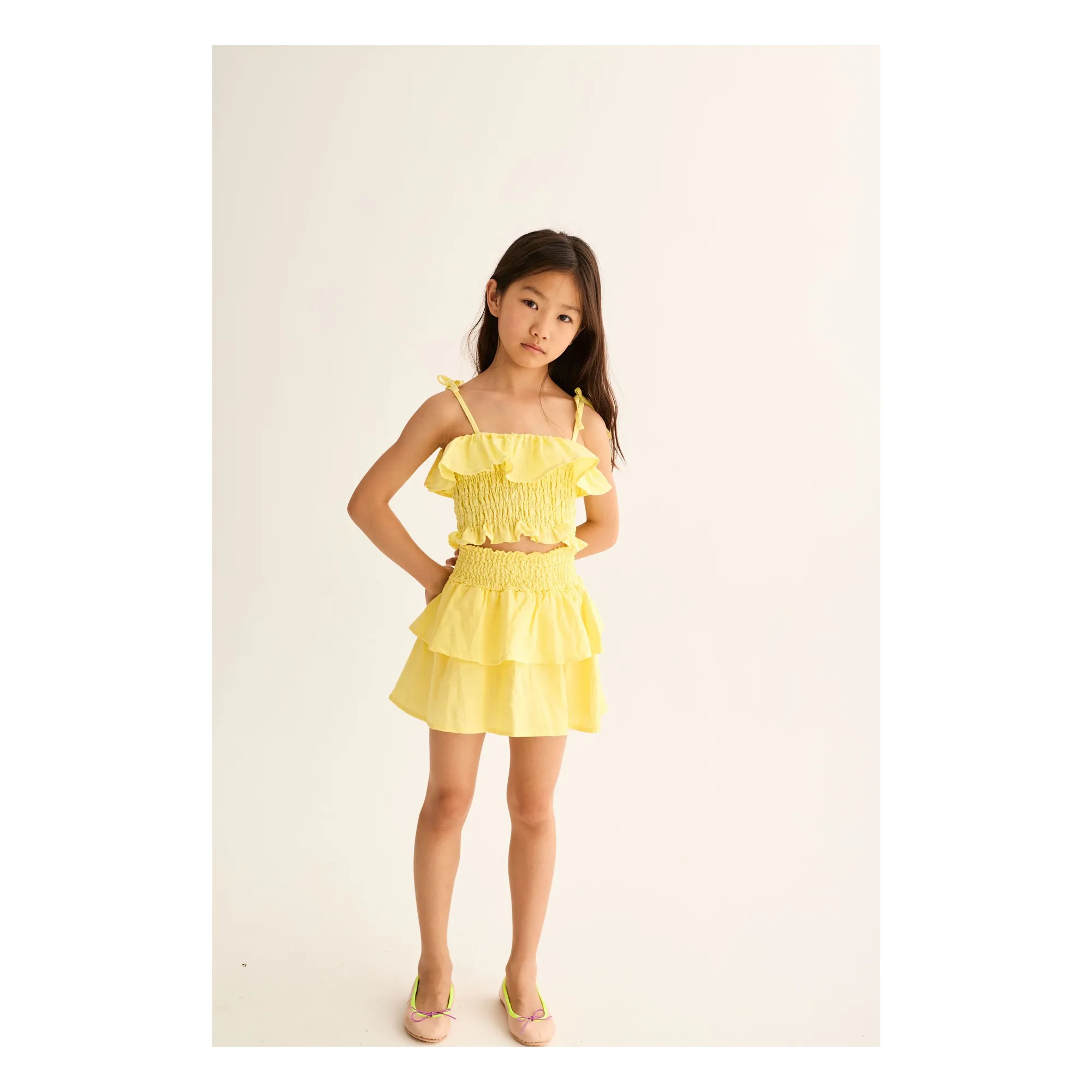 Jupe Sintra Lin | Jaune- Image produit n°1