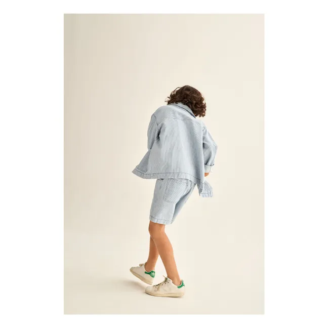 Surchemise Denim Ridge Gestreift | Hellblau