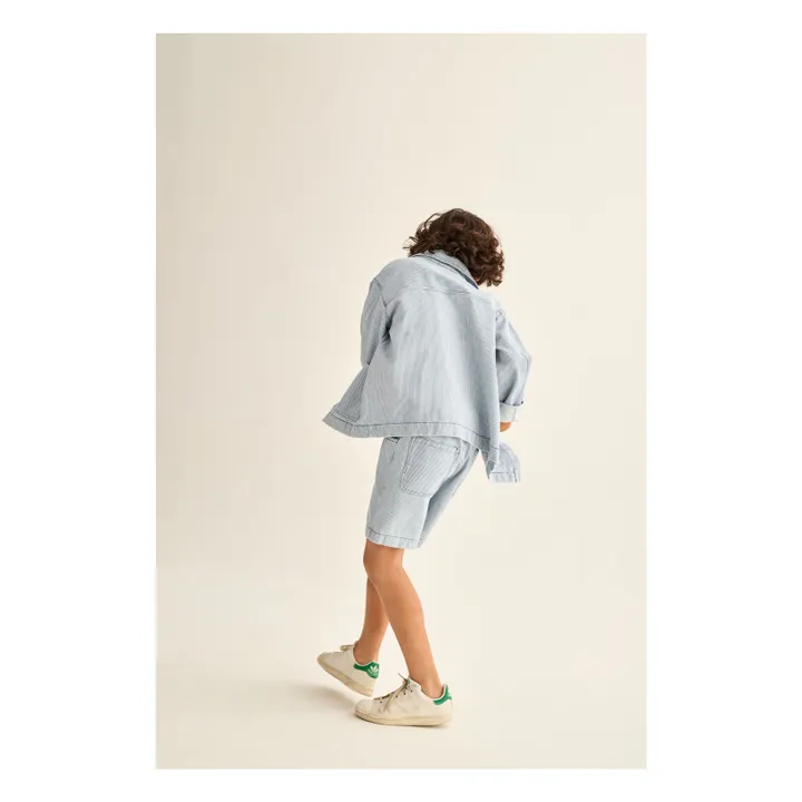 Sobrecamisa Denim Ridge Stripe | Azul Claro- Imagen del producto n°6