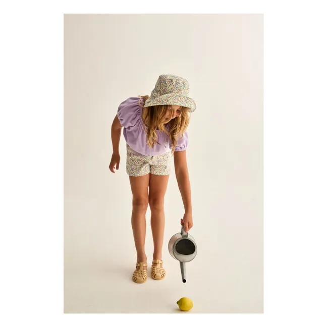 Pantalones cortos florales rosas | Crudo