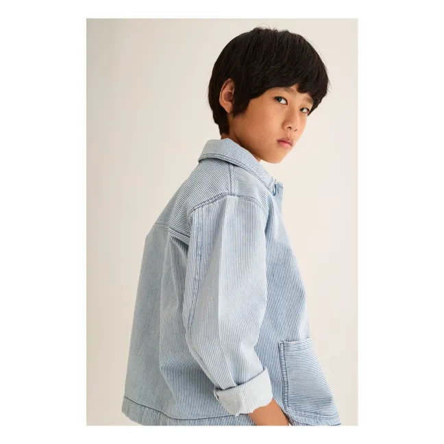 Sobrecamisa Denim Ridge Stripe | Azul Claro