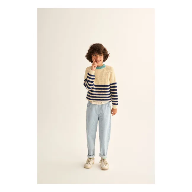 Jersey de rayas Reed | Azul Marino