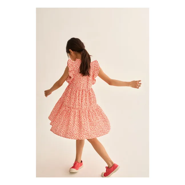 Perla Leopard Dress | Red