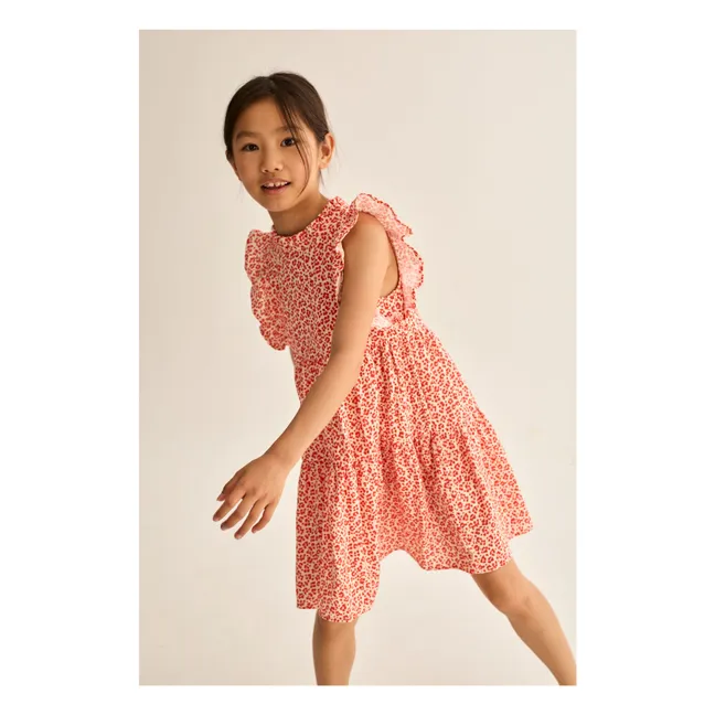 Perla Leopard Dress | Red