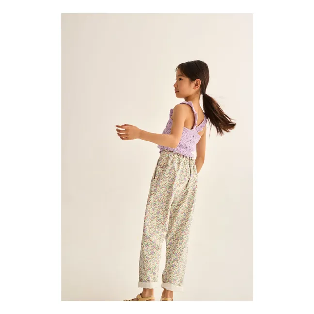 Paola Fleuri Pants | Ecru