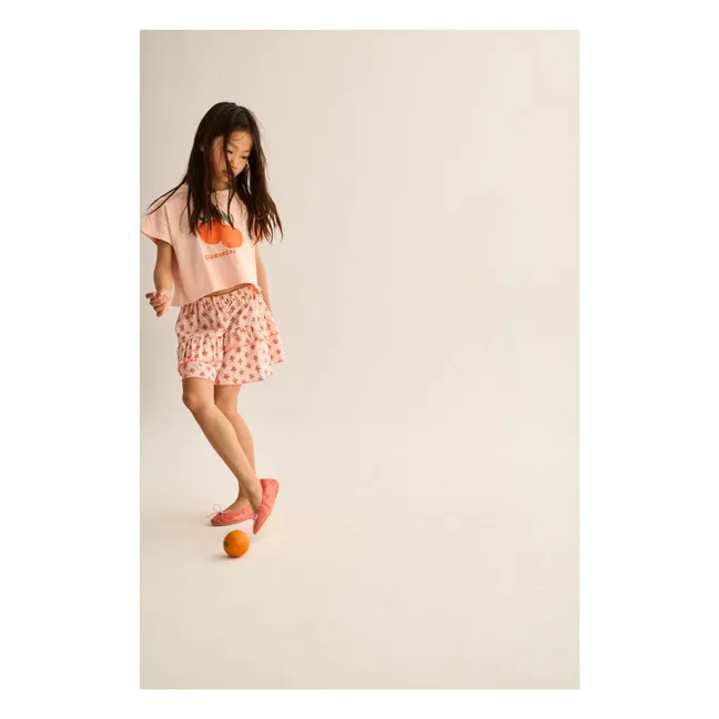 Molly Fleurie organic cotton skirt | Powder pink