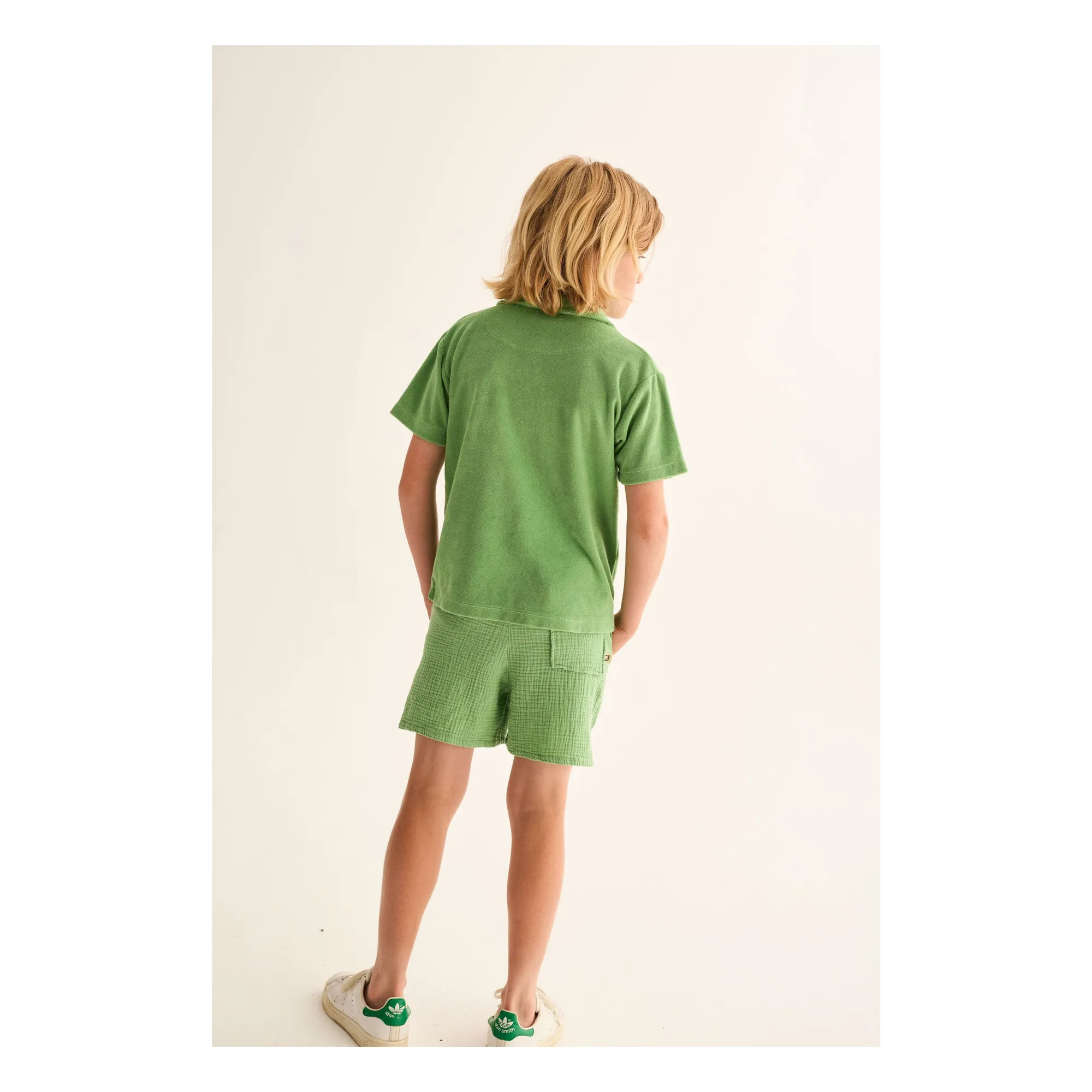 Polo Mael Eponge | Vert prairie- Image produit n°3