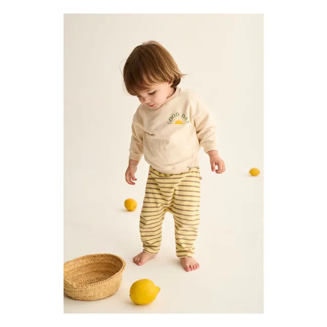 Legging Jasper Rayé Eponge | Jaune