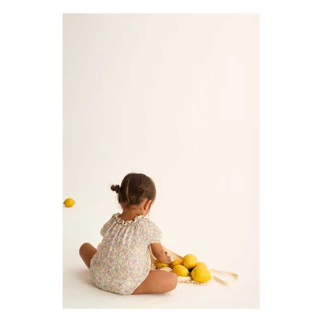 Barboteuse Holly Fleurie | Ecru