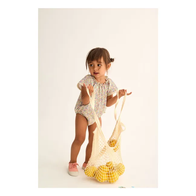 Barboteuse Holly Fleurie | Ecru