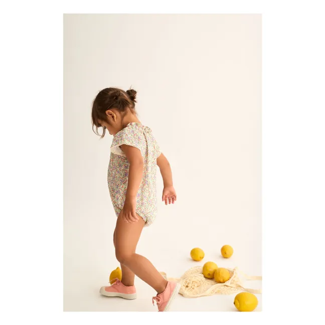 Barboteuse Holly Fleurie | Ecru