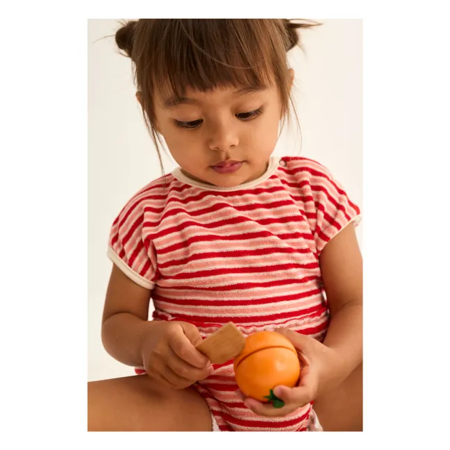 Body de rizo a rayas Gianna | Rojo