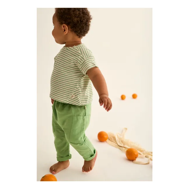 Evan Linen Pants | Meadow Green