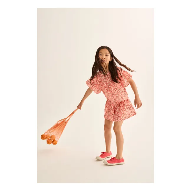 Blouse Dunal Léopard | Rouge