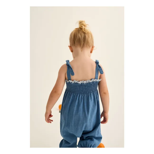 Dora Denim Jumpsuit  | Blue