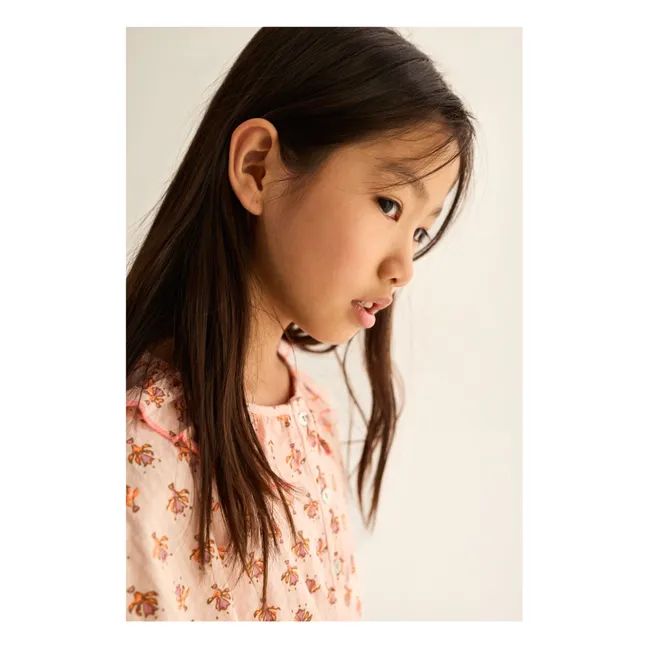 Blusa de algodón orgánico Dara Fleurie | Rosa empolvado