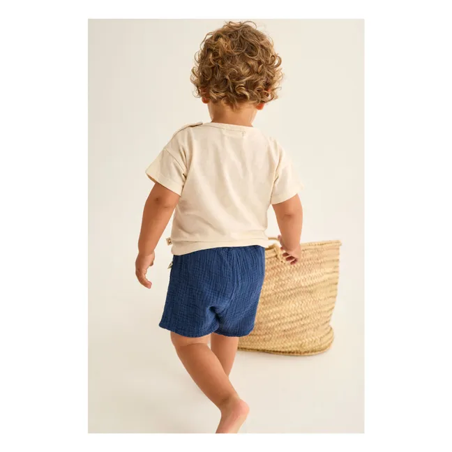 Short Dale Gaze de Coton | Bleu marine