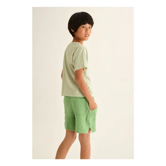 Bermuda Cove Cotton Gauze | Meadow Green