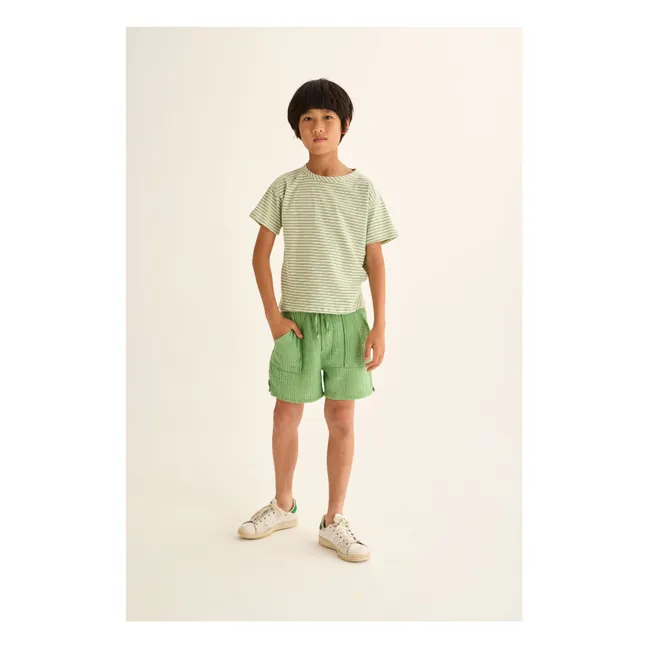 Bermuda Cove Cotton Gauze | Meadow Green