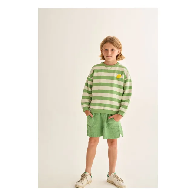 Bermuda Cove Cotton Gauze | Meadow Green