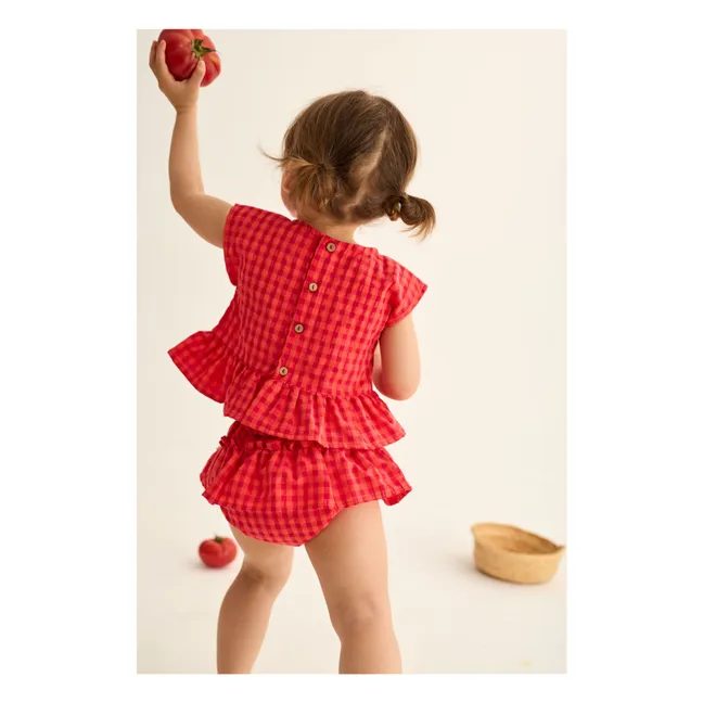 Bloomer Coral Carreaux | Rouge