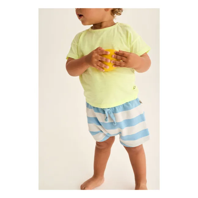 Cali Striped Shorts | Light blue