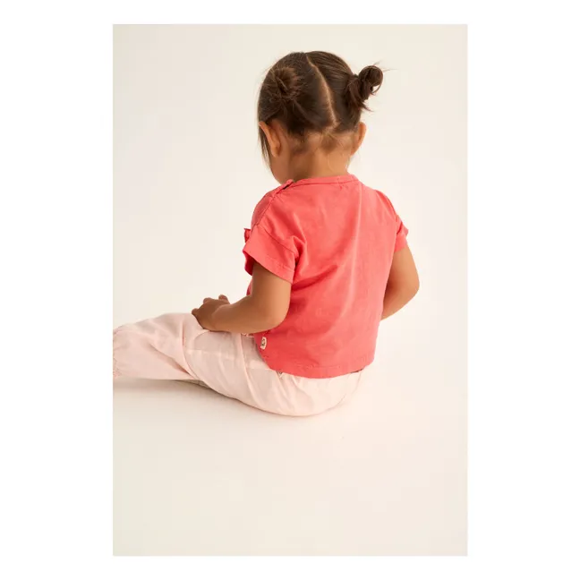 T-shirt Brisa Poche Volant | Rouge