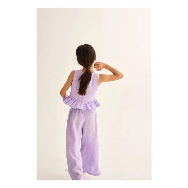 Top Blair Gaze de Coton | Lavande