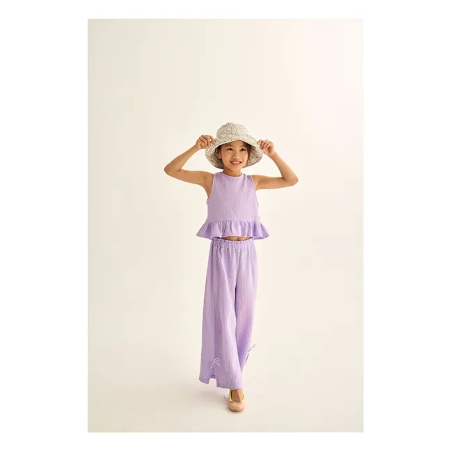 Top Blair Gaze de Coton | Lavande