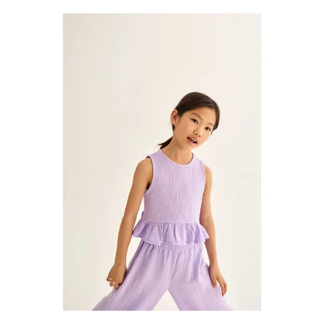 Top Blair Gaze de Coton | Lavande