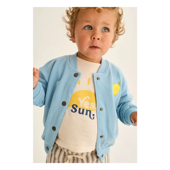 Veste Berlin Citron Coton Bio | Bleu ciel