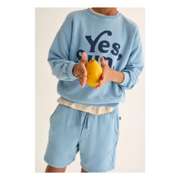 Sweat Atlas Yes Sun | Bleu ciel- Image produit n°3