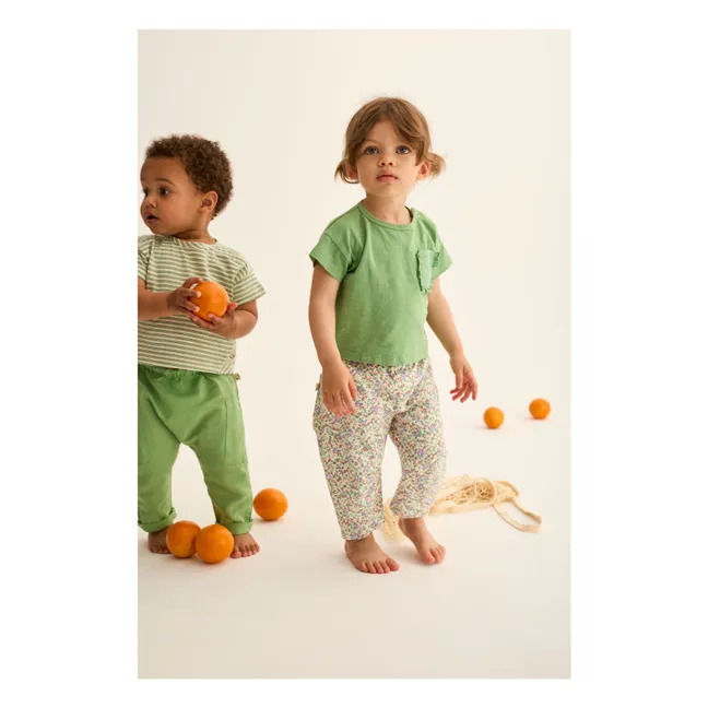 Pantalón Atena Floral | Crudo