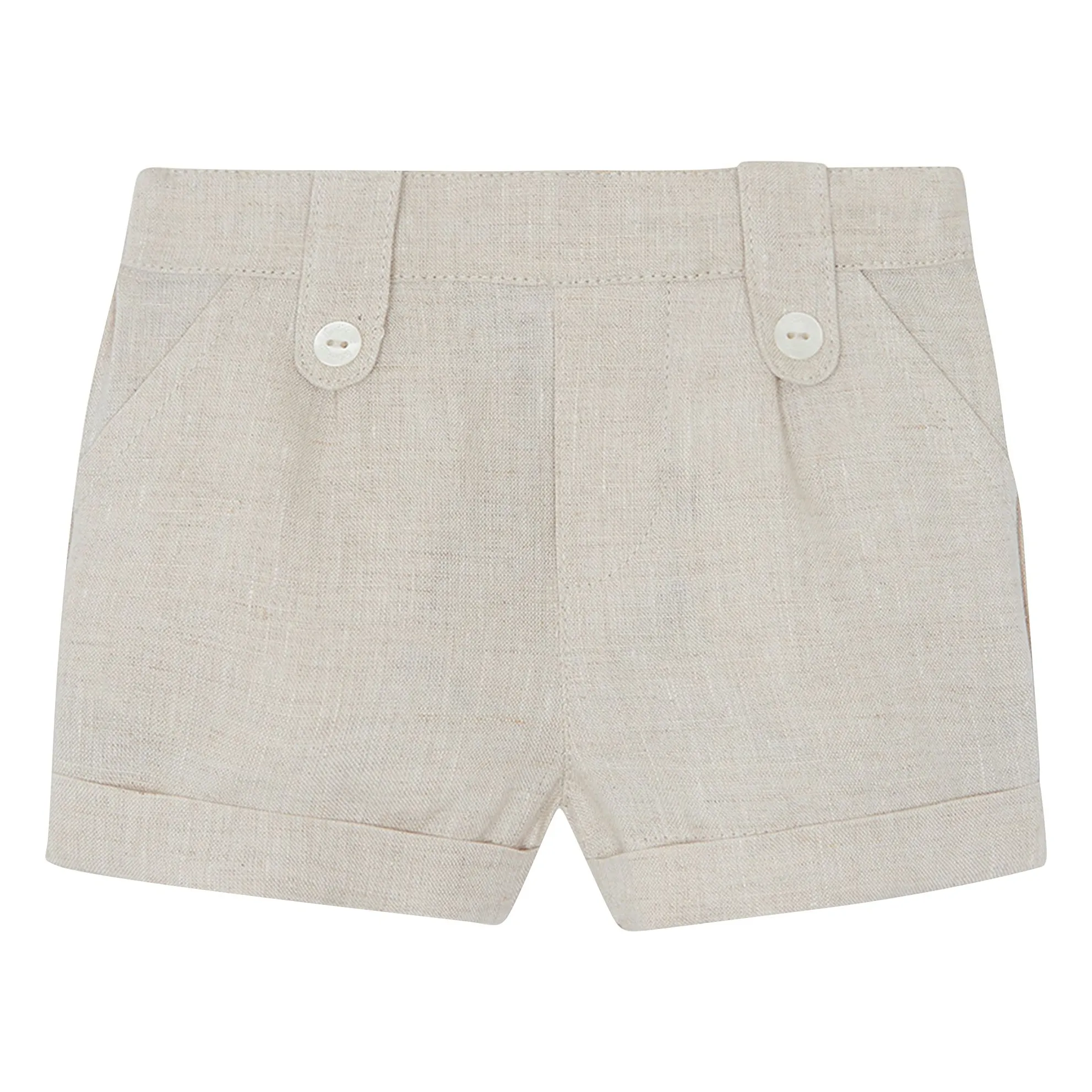 Tartine Et Chocolat Sand Baby Linen Shorts