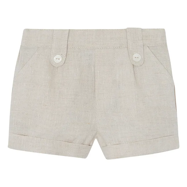 Baby Linen Shorts | Sand