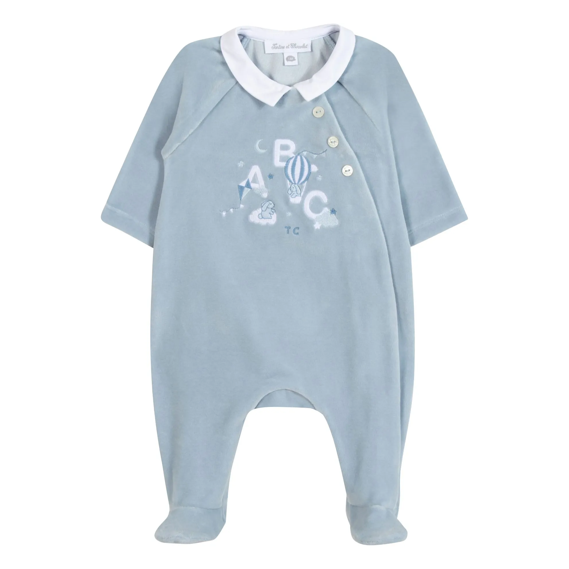 Tartine Et Chocolat Grey Blue Abc Pyjamas