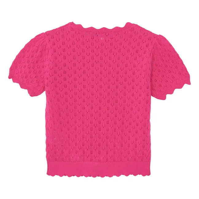 T-shirt Feston Maille | Rose