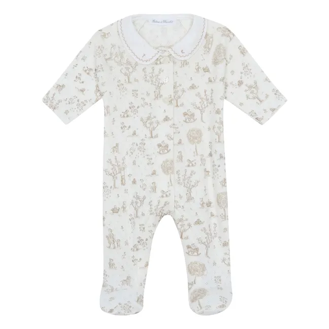 Col Claudine Pyjamas Toys | Ecru