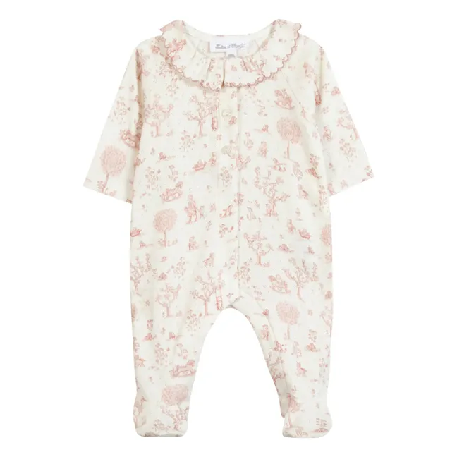 Pyjama Col Claudine Jouets | Vieux Rose