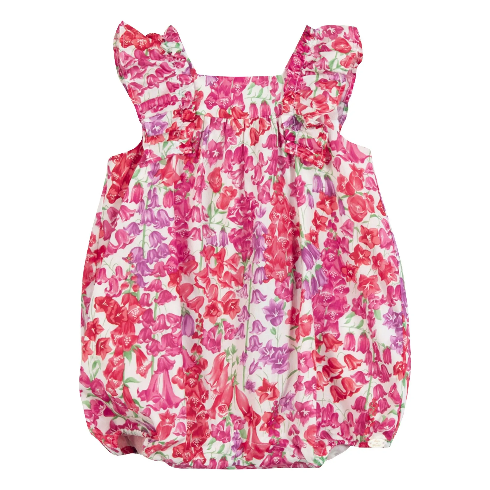Tartine Et Chocolat Candy Pink Liberty Ruffled Romper