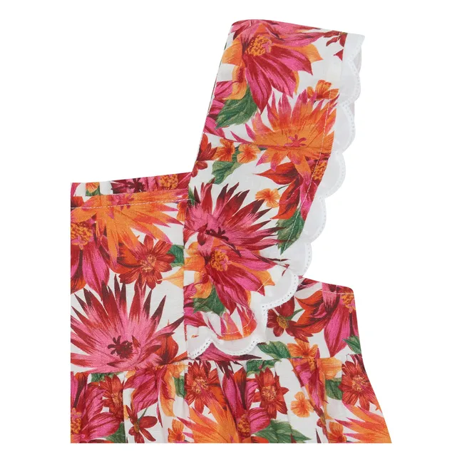 Vestido de flores | Naranja