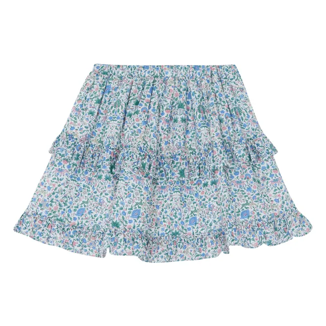 Falda de volantes Liberty | Blanco