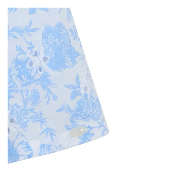 Vestido floral bordado | Blanco