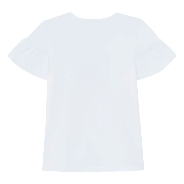 T-shirt Perles Bouquet de Fleurs | Blanc- Image produit n°4